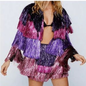 Tinsel Jacket from Nasty Gal! Worn for taylor swift concert!!!!